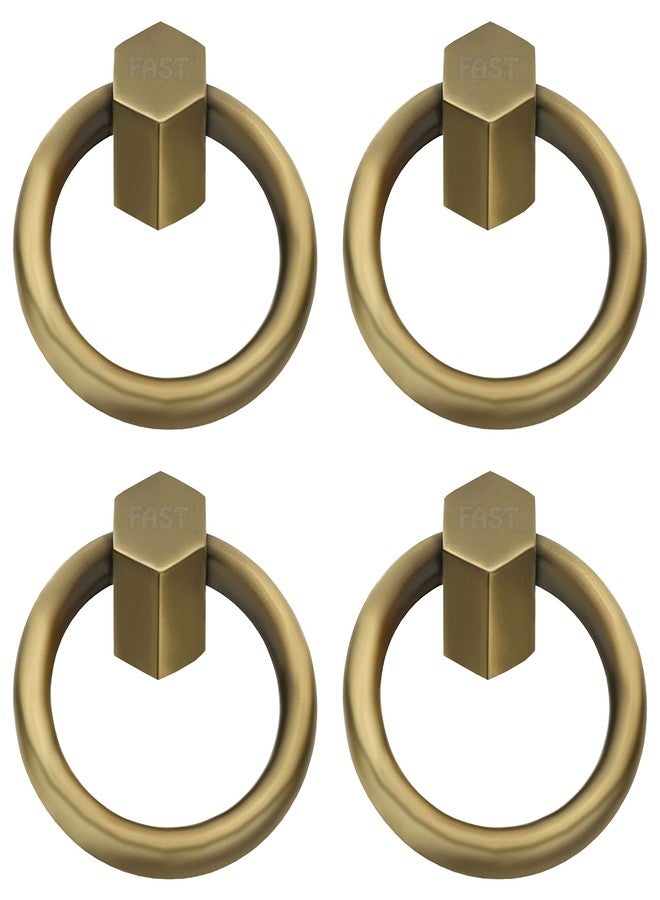 فاست مقبض سحب نحاسي عتيق من FAST PK05، دائري 35 مم، مناسب للخزائن الصغيرة والأدراج والأبواب (4) - Image 1